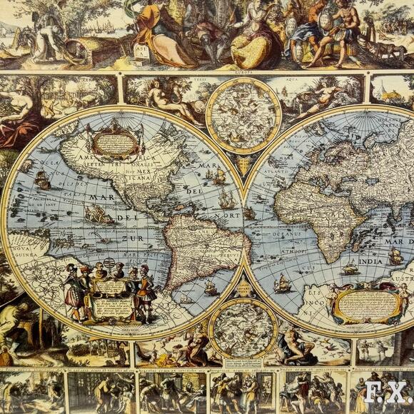 FX Schmid Puzzle ANTIQUE WORLD MAP 1500 pieces - Picture 2 of 9